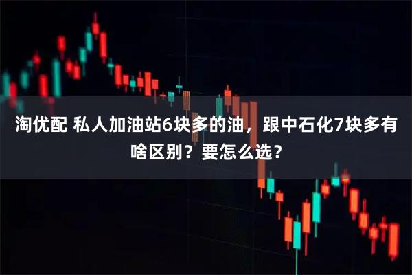淘优配 私人加油站6块多的油，跟中石化7块多有啥区别？要怎么选？