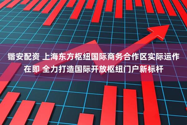 锴安配资 上海东方枢纽国际商务合作区实际运作在即 全力打造国际开放枢纽门户新标杆